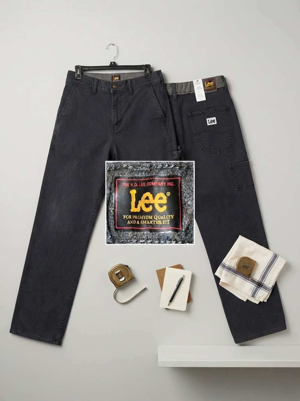 Lee Women’s Premium Ultra Lux Comfort Dark Gray Trousers | Size 6 Medium